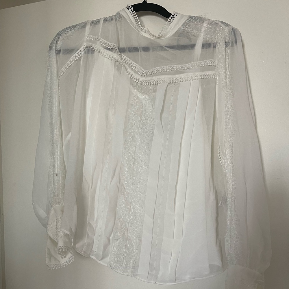 WHBM NWT White Blouse